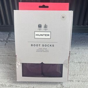 Hunter Purple Boot Socks for tall wellies